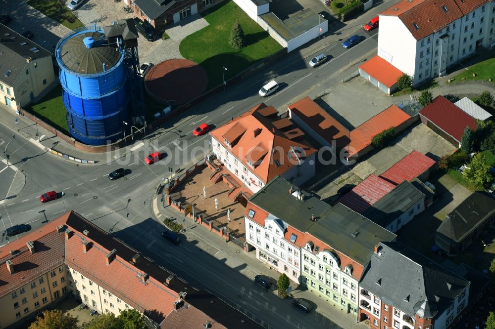 Luftaufnahme Bernau - Wohngebiet der Mehrfamilienhaussiedlung Lohmühlenstraße - Berliner Straße in Bernau im Bundesland Brandenburg, Deutschland