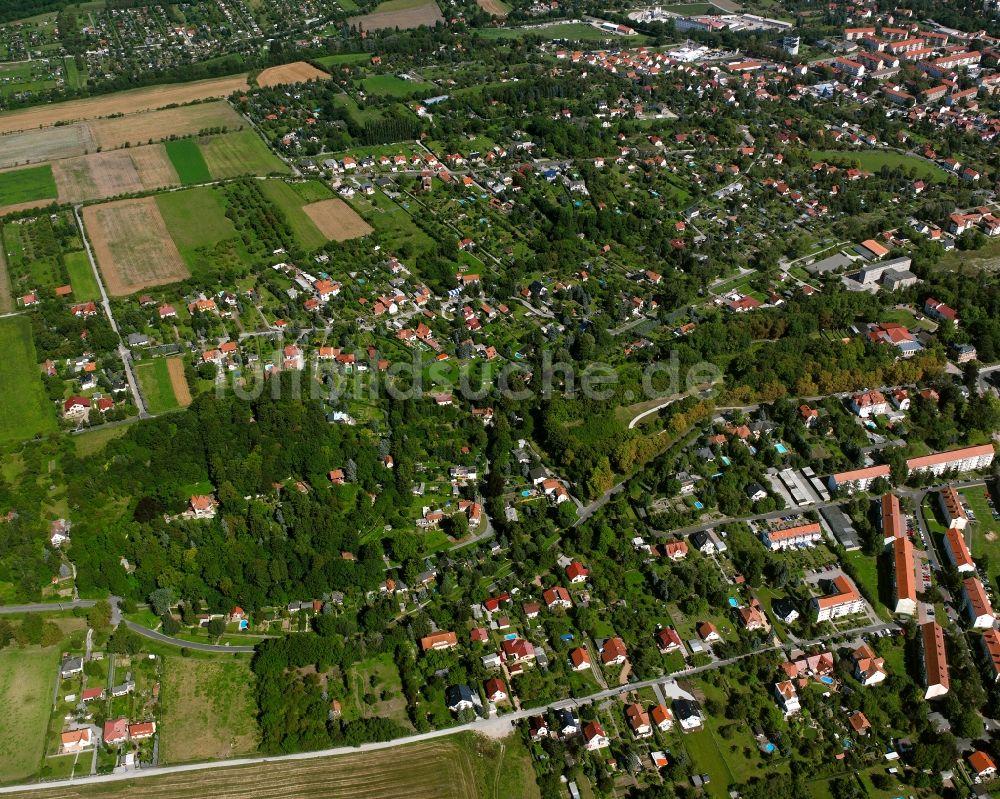 Luftaufnahme Mühlhausen/Thüringen - Wohngebiet der Mehrfamilienhaussiedlung in Mühlhausen im Bundesland Thüringen, Deutschland