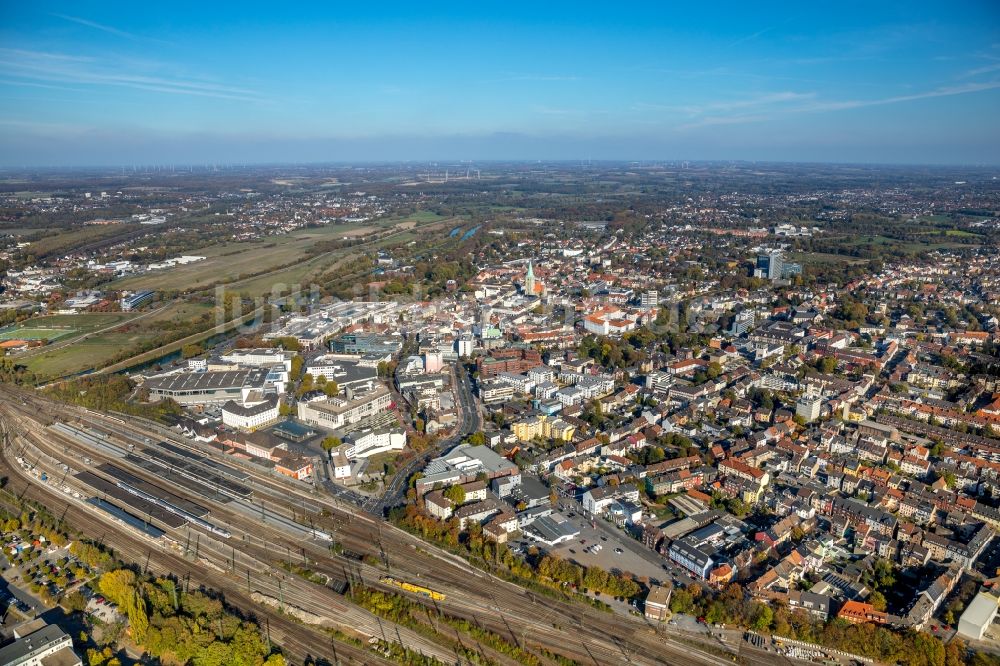 Hamm von oben - Wohngebiet der Mehrfamilienhaussiedlung Museums-Quartier in Hamm im Bundesland Nordrhein-Westfalen, Deutschland