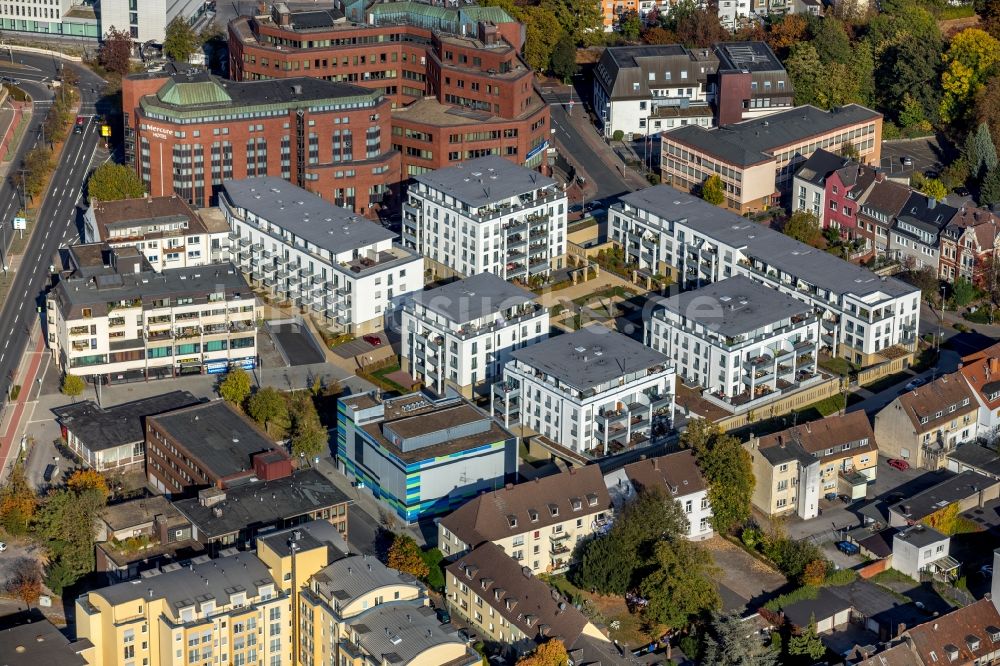 Luftbild Hamm - Wohngebiet der Mehrfamilienhaussiedlung Museums-Quartier in Hamm im Bundesland Nordrhein-Westfalen, Deutschland