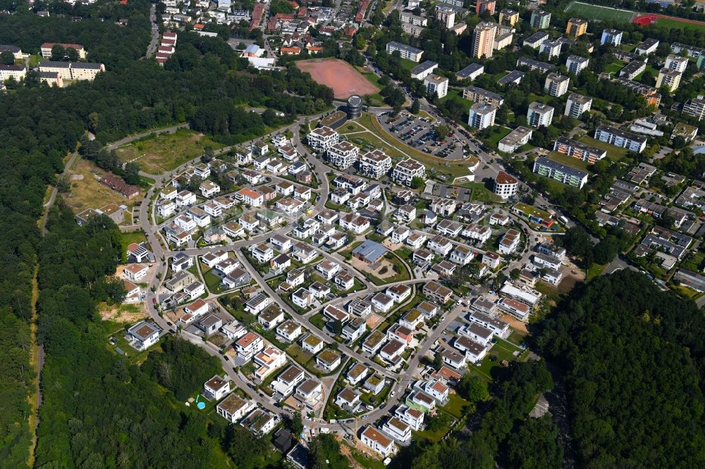 Luftbild Pforzheim - Wohngebiet der Mehrfamilienhaussiedlung im Ortsteil Buckenberg in Pforzheim im Bundesland Baden-Württemberg, Deutschland