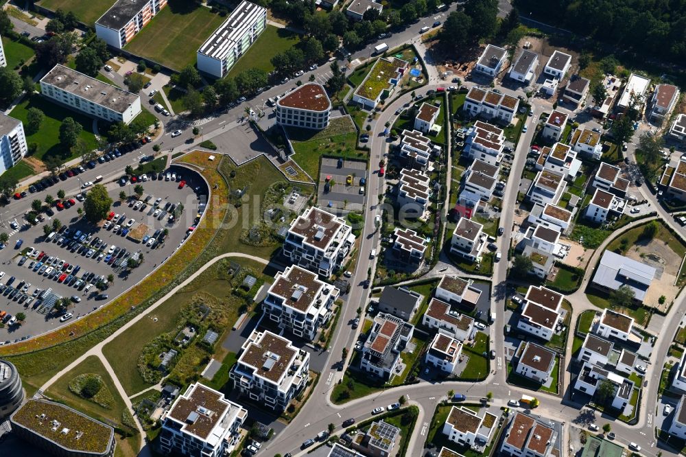 Pforzheim aus der Vogelperspektive: Wohngebiet der Mehrfamilienhaussiedlung im Ortsteil Buckenberg in Pforzheim im Bundesland Baden-Württemberg, Deutschland