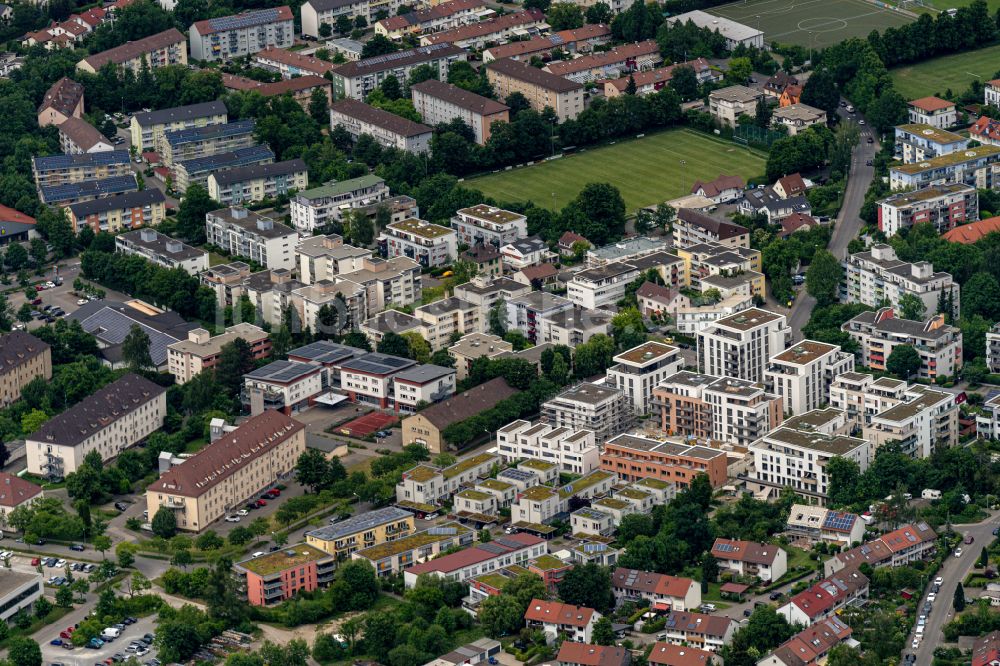 Luftaufnahme Reutlingen - Wohngebiet der Mehrfamilienhaussiedlung in Reutlingen im Bundesland Baden-Württemberg, Deutschland