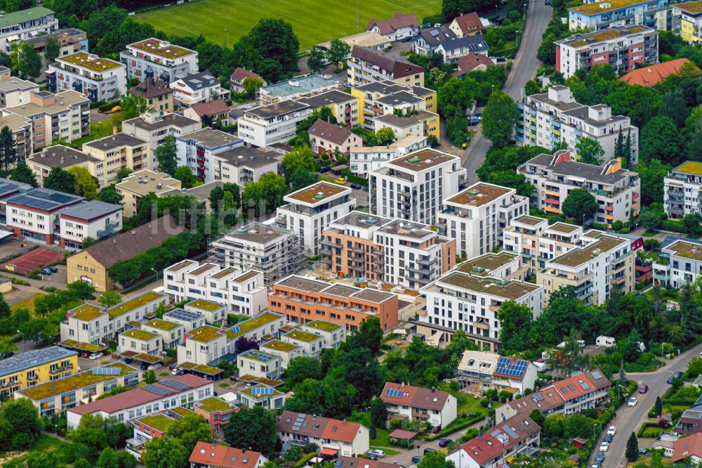 Reutlingen aus der Vogelperspektive: Wohngebiet der Mehrfamilienhaussiedlung in Reutlingen im Bundesland Baden-Württemberg, Deutschland