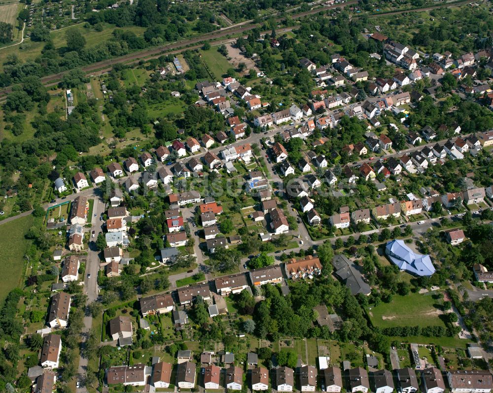 Luftbild Rintheim - Wohngebiet der Mehrfamilienhaussiedlung in Rintheim im Bundesland Baden-Württemberg, Deutschland