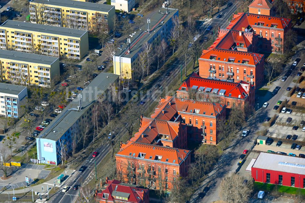 Luftaufnahme Potsdam - Wohngebiet der Mehrfamilienhaussiedlung Rote Kaserne in Potsdam im Bundesland Brandenburg, Deutschland