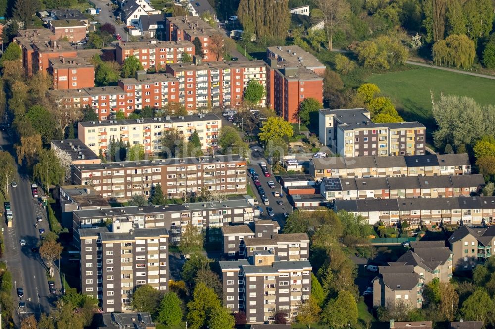 Luftbild Hamm - Wohngebiet einer Mehrfamilienhaussiedlung an der Ruppiner Straße im Stadtbezirk Bockum-Hövel in Hamm im Bundesland Nordrhein-Westfalen