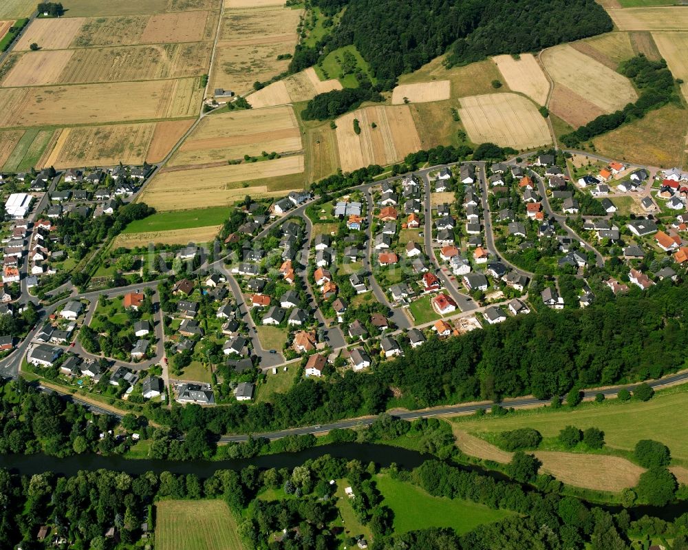 Luftaufnahme Ruttershausen - Wohngebiet der Mehrfamilienhaussiedlung in Ruttershausen im Bundesland Hessen, Deutschland