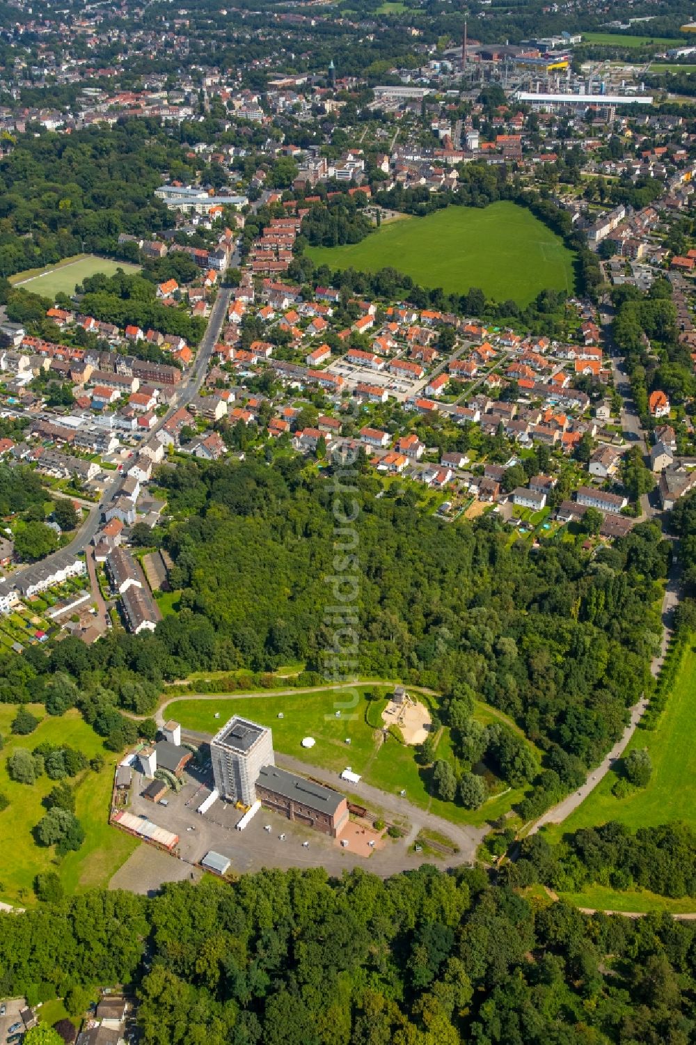 Luftbild Herne - Wohngebiet der Mehrfamilienhaussiedlung Siedlung an der Hordeler Straße in Bochum im Bundesland Nordrhein-Westfalen