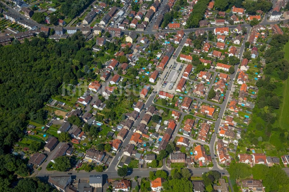 Herne aus der Vogelperspektive: Wohngebiet der Mehrfamilienhaussiedlung Siedlung an der Hordeler Straße in Bochum im Bundesland Nordrhein-Westfalen