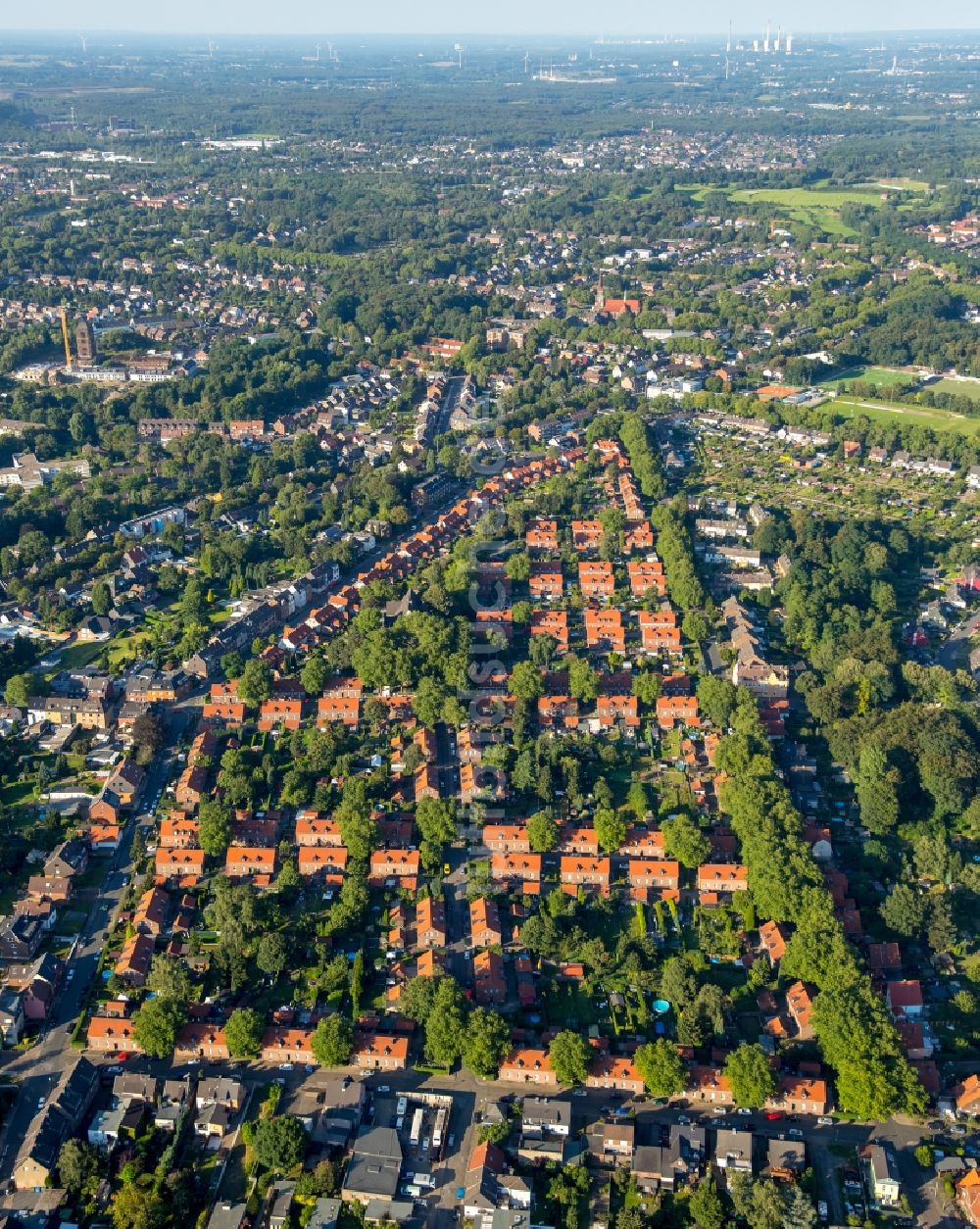 Luftbild Oberhausen - Wohngebiet der Mehrfamilienhaussiedlung Siedlung Stemmersberg in Oberhausen im Bundesland Nordrhein-Westfalen