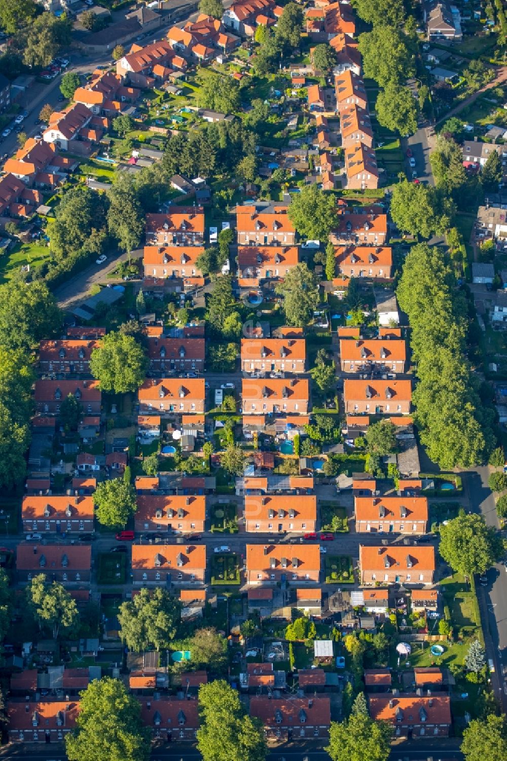 Luftbild Oberhausen - Wohngebiet der Mehrfamilienhaussiedlung Siedlung Stemmersberg in Oberhausen im Bundesland Nordrhein-Westfalen