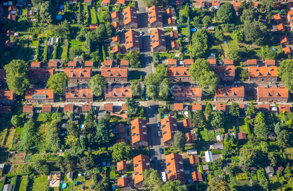 Oberhausen aus der Vogelperspektive: Wohngebiet der Mehrfamilienhaussiedlung Siedlung Stemmersberg in Oberhausen im Bundesland Nordrhein-Westfalen