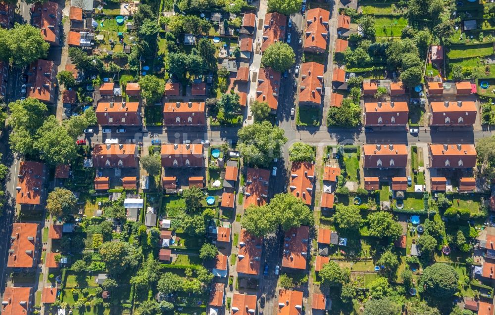 Luftaufnahme Oberhausen - Wohngebiet der Mehrfamilienhaussiedlung Siedlung Stemmersberg in Oberhausen im Bundesland Nordrhein-Westfalen