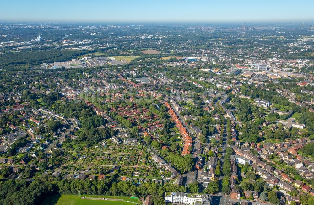 Oberhausen von oben - Wohngebiet der Mehrfamilienhaussiedlung Siedlung Stemmersberg in Oberhausen im Bundesland Nordrhein-Westfalen