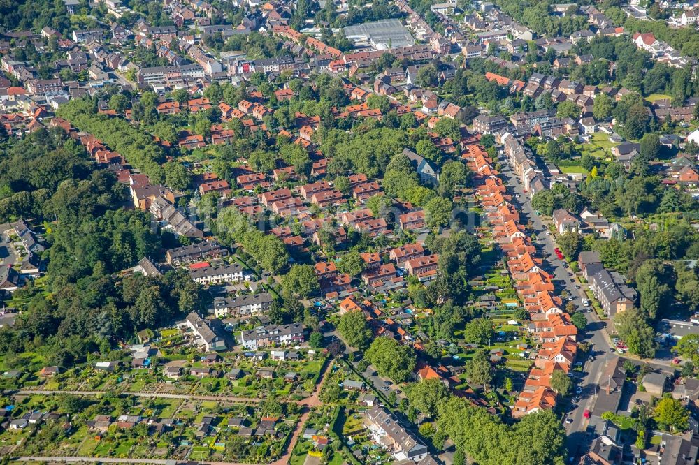 Oberhausen aus der Vogelperspektive: Wohngebiet der Mehrfamilienhaussiedlung Siedlung Stemmersberg in Oberhausen im Bundesland Nordrhein-Westfalen