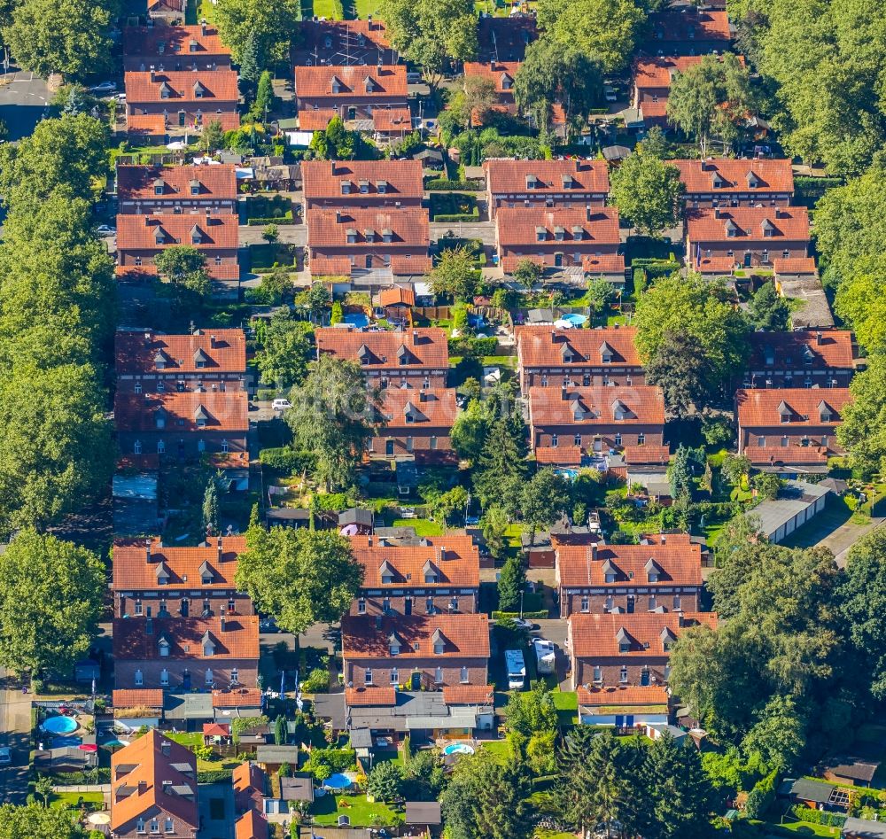 Luftaufnahme Oberhausen - Wohngebiet der Mehrfamilienhaussiedlung Siedlung Stemmersberg in Oberhausen im Bundesland Nordrhein-Westfalen