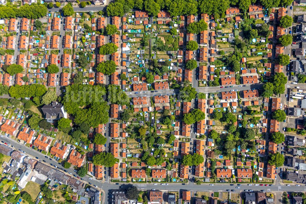 Luftaufnahme Oberhausen - Wohngebiet der Mehrfamilienhaussiedlung Siedlung Stemmersberg in Oberhausen im Bundesland Nordrhein-Westfalen