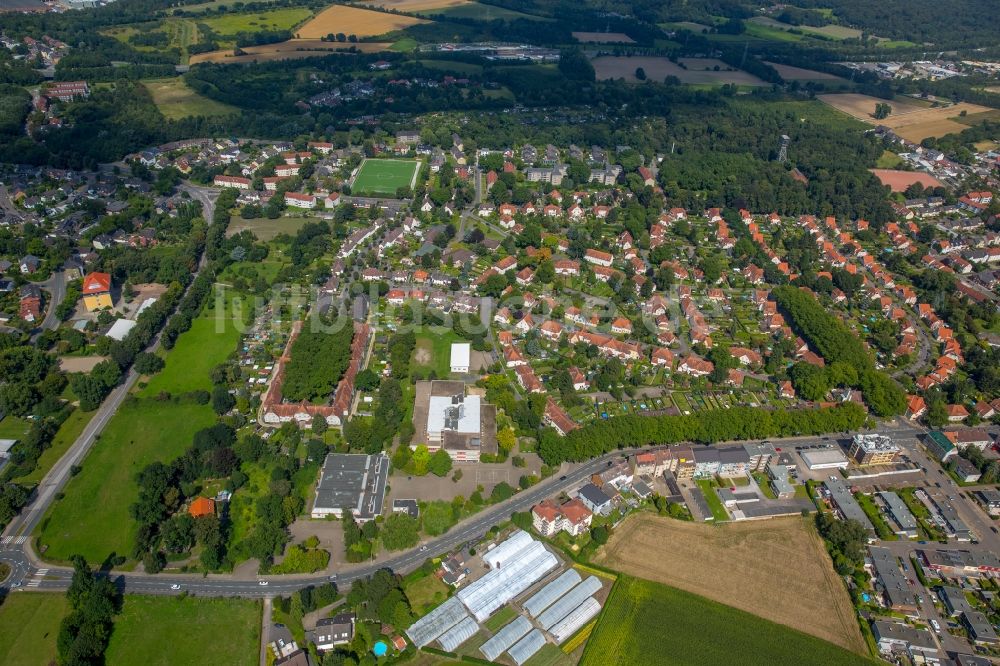 Luftbild Herne - Wohngebiet der Mehrfamilienhaussiedlung Siedlung Teutoburgia in Herne im Bundesland Nordrhein-Westfalen