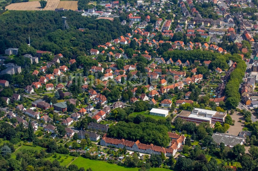 Luftbild Herne - Wohngebiet der Mehrfamilienhaussiedlung Siedlung Teutoburgia in Herne im Bundesland Nordrhein-Westfalen