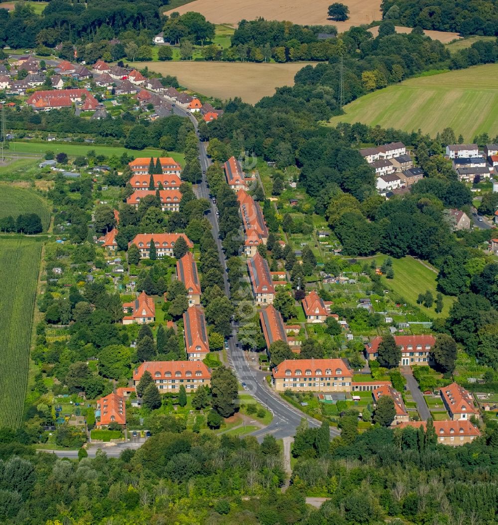 Luftbild Hamm - Wohngebiet der Mehrfamilienhaussiedlung Siedlung Vogelsang in Hamm im Bundesland Nordrhein-Westfalen