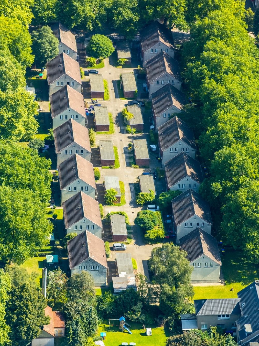 Luftbild Lünen - Wohngebiet der Mehrfamilienhaussiedlung Siedlung Ziethenstraße in Lünen im Bundesland Nordrhein-Westfalen