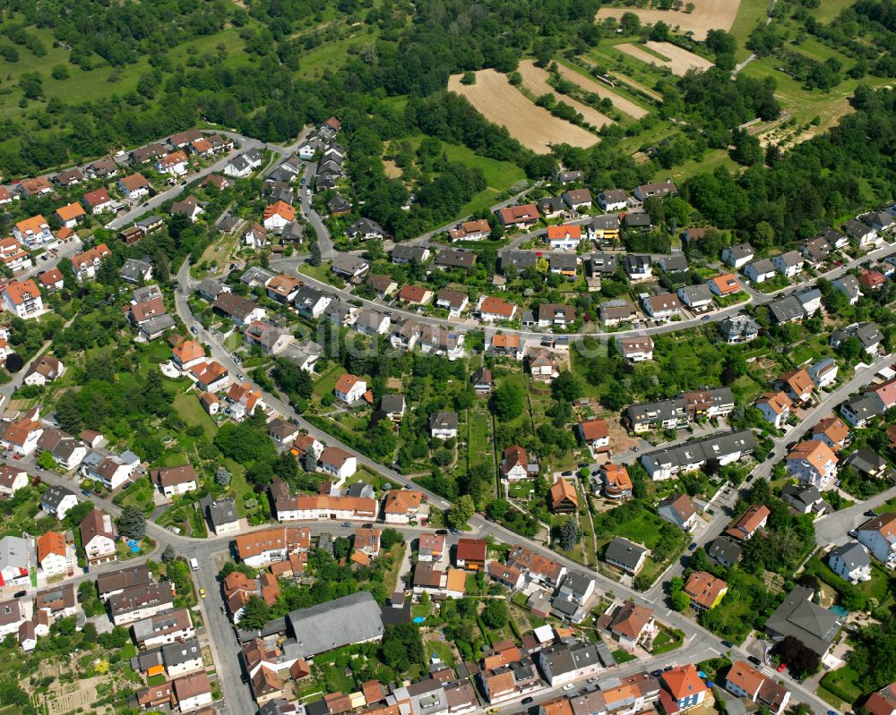 Söllingen von oben - Wohngebiet der Mehrfamilienhaussiedlung in Söllingen im Bundesland Baden-Württemberg, Deutschland