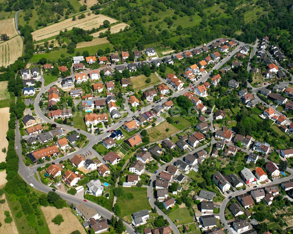 Söllingen aus der Vogelperspektive: Wohngebiet der Mehrfamilienhaussiedlung in Söllingen im Bundesland Baden-Württemberg, Deutschland