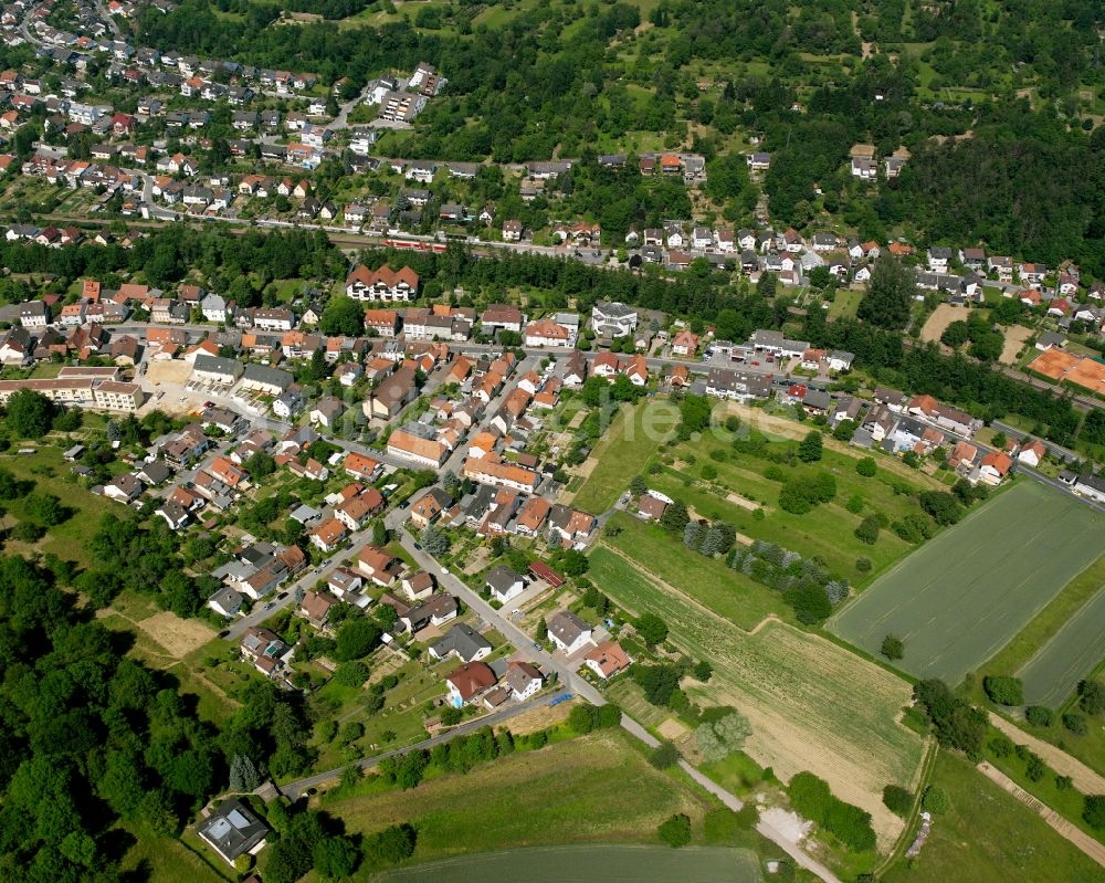 Luftaufnahme Söllingen - Wohngebiet der Mehrfamilienhaussiedlung in Söllingen im Bundesland Baden-Württemberg, Deutschland