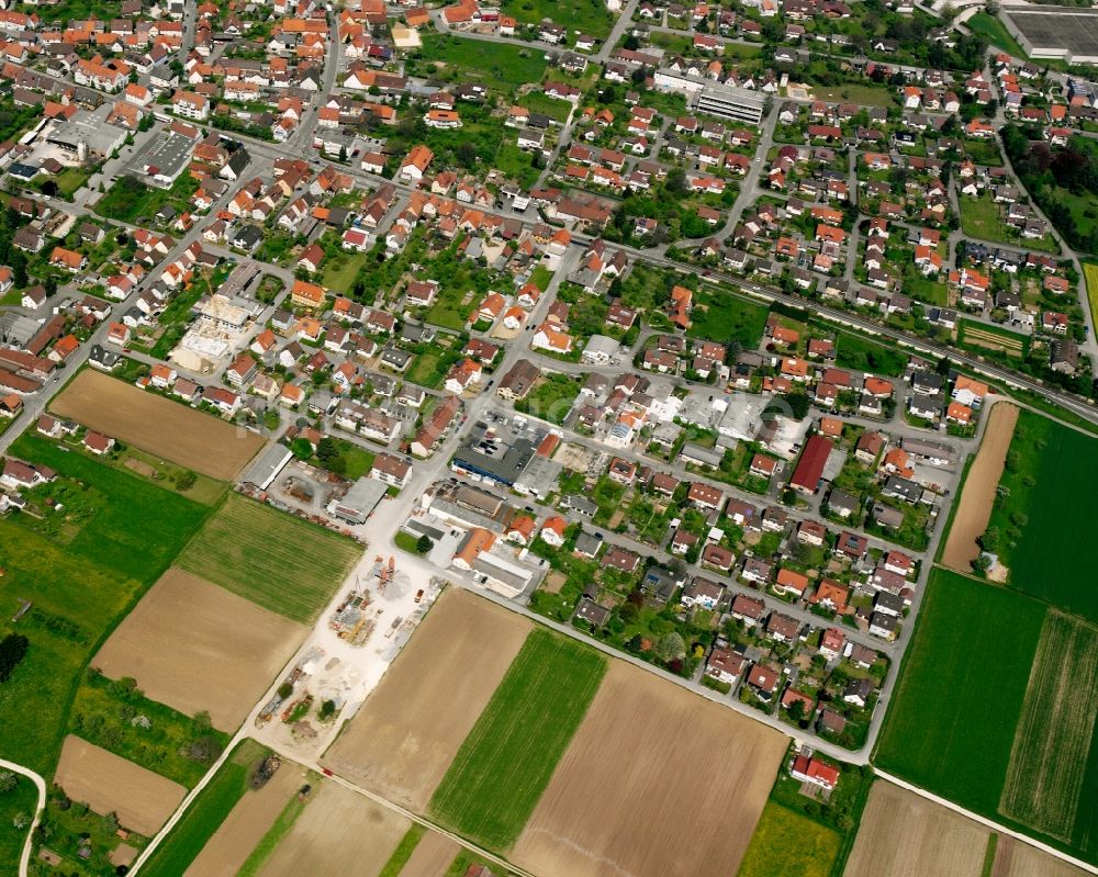 Luftaufnahme Süßen - Wohngebiet der Mehrfamilienhaussiedlung in Süßen im Bundesland Baden-Württemberg, Deutschland