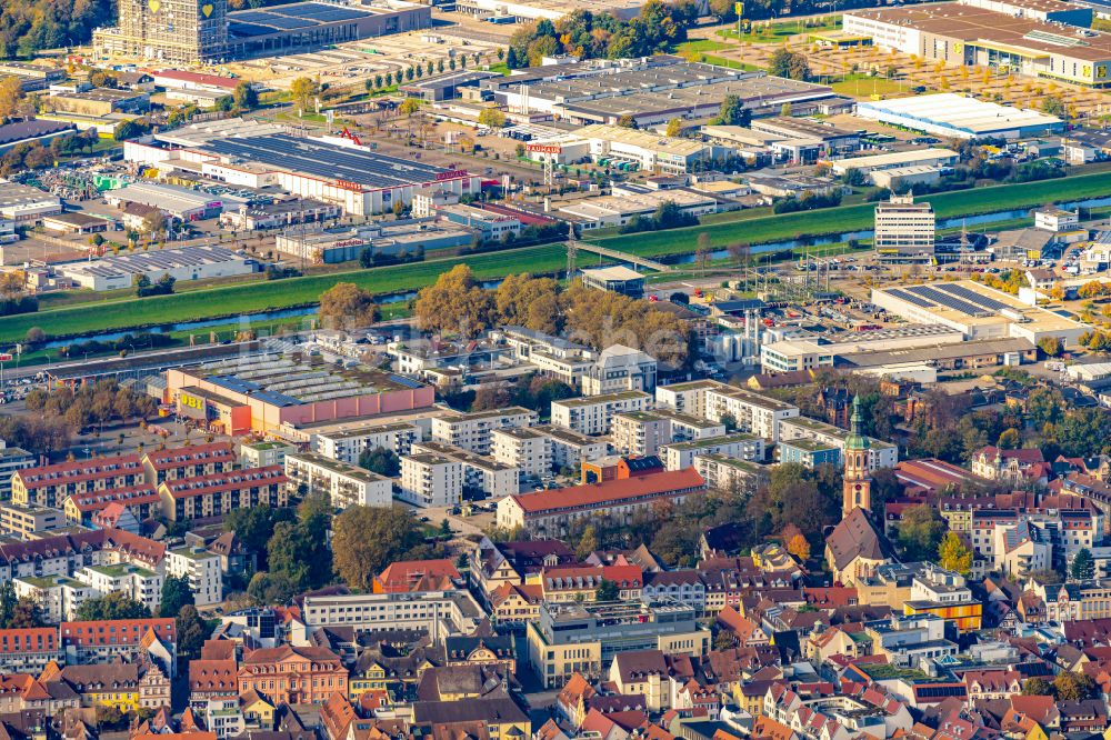 Luftbild Offenburg - Wohngebiet der Mehrfamilienhaussiedlung Stadtquartier am Kesselhaus in Offenburg im Bundesland Baden-Württemberg, Deutschland