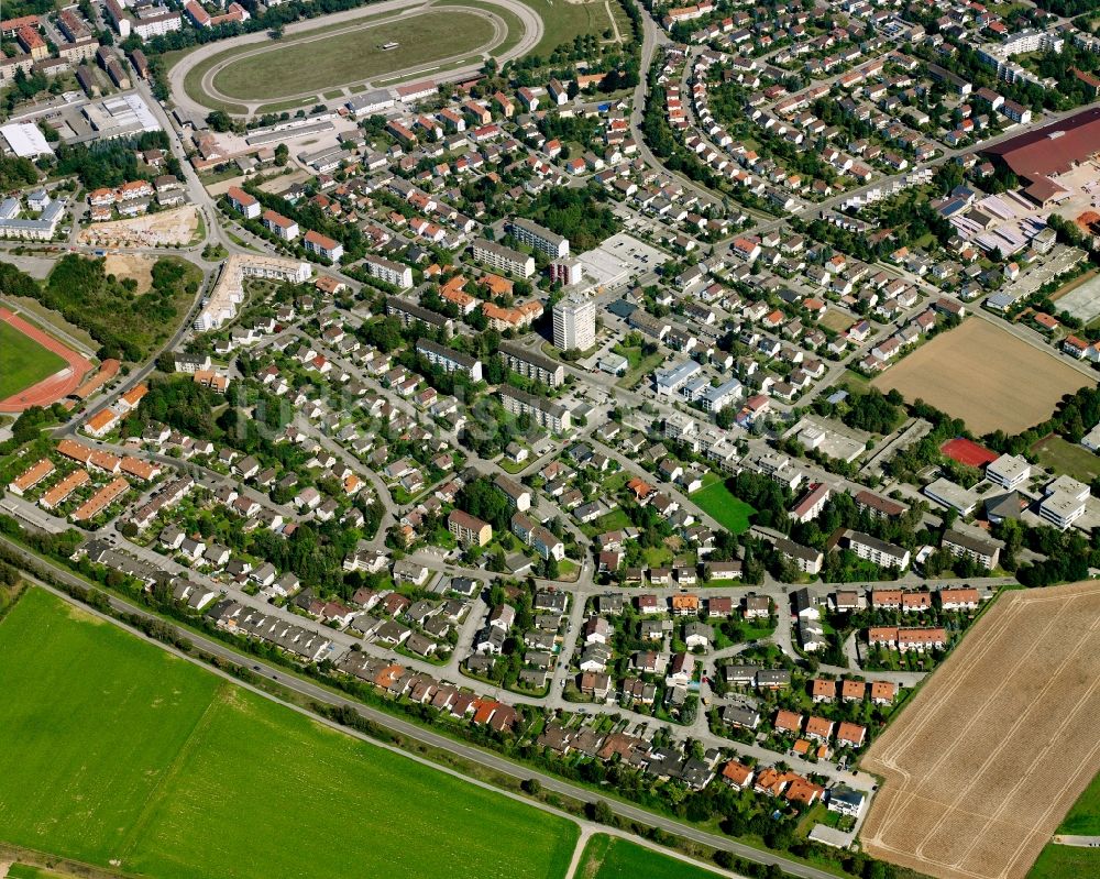 Luftbild Straubing - Wohngebiet der Mehrfamilienhaussiedlung in Straubing im Bundesland Bayern, Deutschland