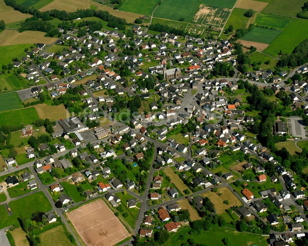 Luftaufnahme Thalheim - Wohngebiet der Mehrfamilienhaussiedlung in Thalheim im Bundesland Hessen, Deutschland