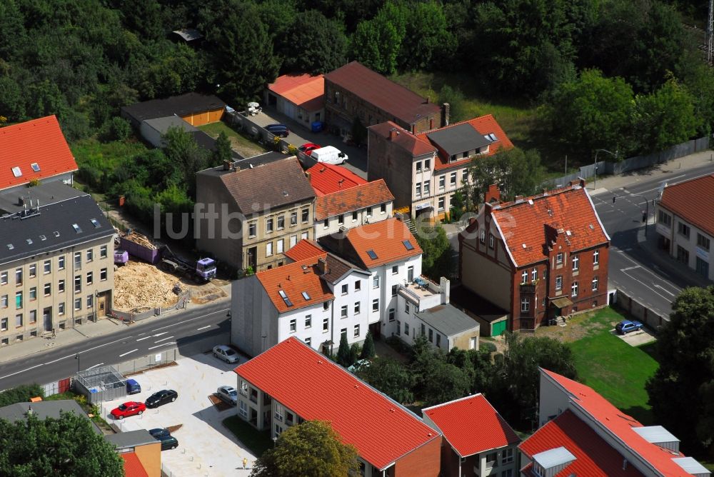 Luftaufnahme Bernau - Wohngebiet einer Mehrfamilienhaussiedlung Ulitzkastraße - Börnicker Straße in Bernau im Bundesland Brandenburg