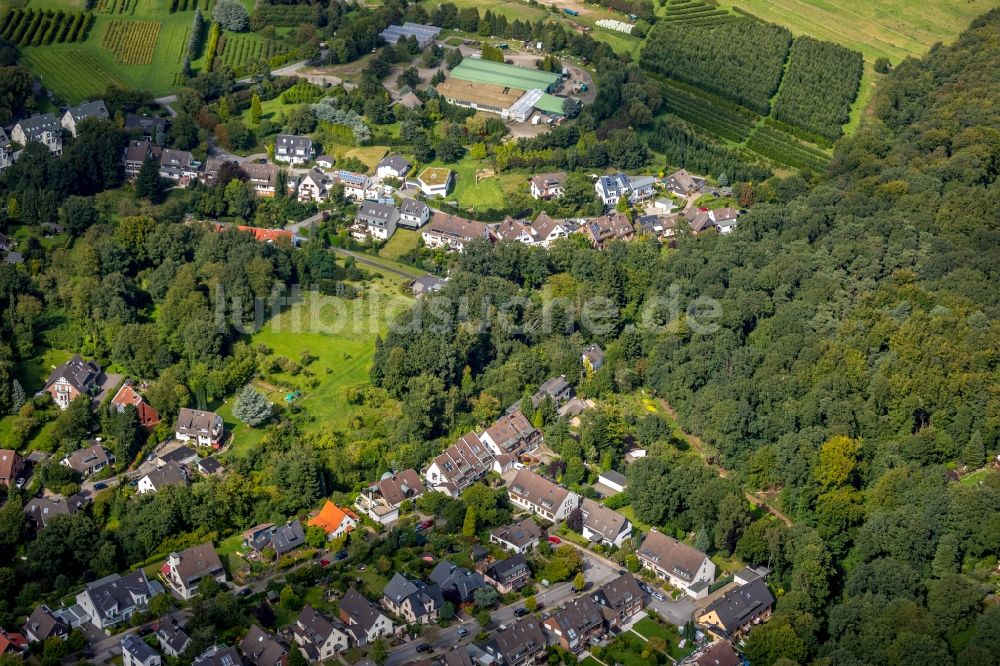 Luftbild Werden - Wohngebiet der Mehrfamilienhaussiedlung Am Vogelherd in Werden im Bundesland Nordrhein-Westfalen - NRW, Deutschland