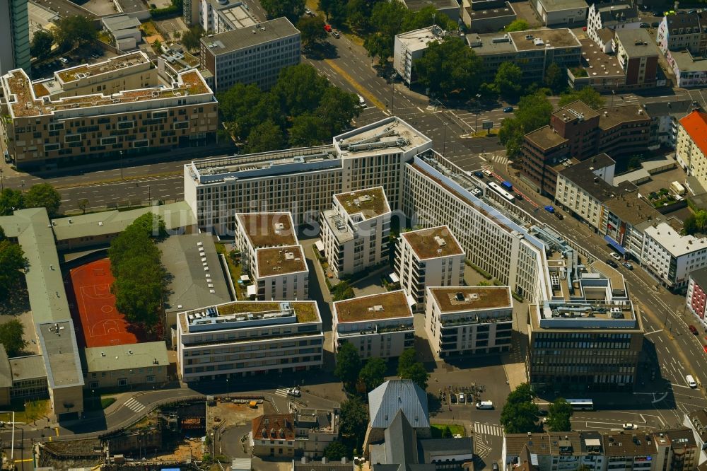 Luftaufnahme Köln - Wohngebiet der Mehrfamilienhaussiedlung Am Waidmarkt im Ortsteil Altstadt-Süd in Köln im Bundesland Nordrhein-Westfalen, Deutschland