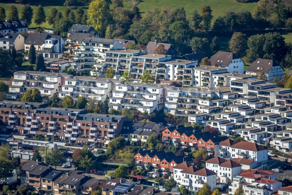 Luftaufnahme Westende - Wohngebiet der Mehrfamilienhaussiedlung am Weg zum Poethen in Westende im Bundesland Nordrhein-Westfalen, Deutschland