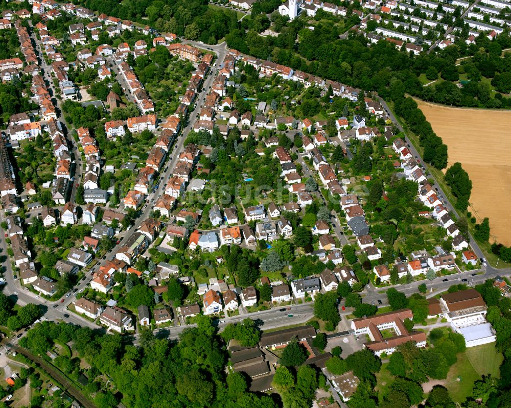 Luftbild Weiherfeld - Dammerstock - Wohngebiet der Mehrfamilienhaussiedlung in Weiherfeld - Dammerstock im Bundesland Baden-Württemberg, Deutschland