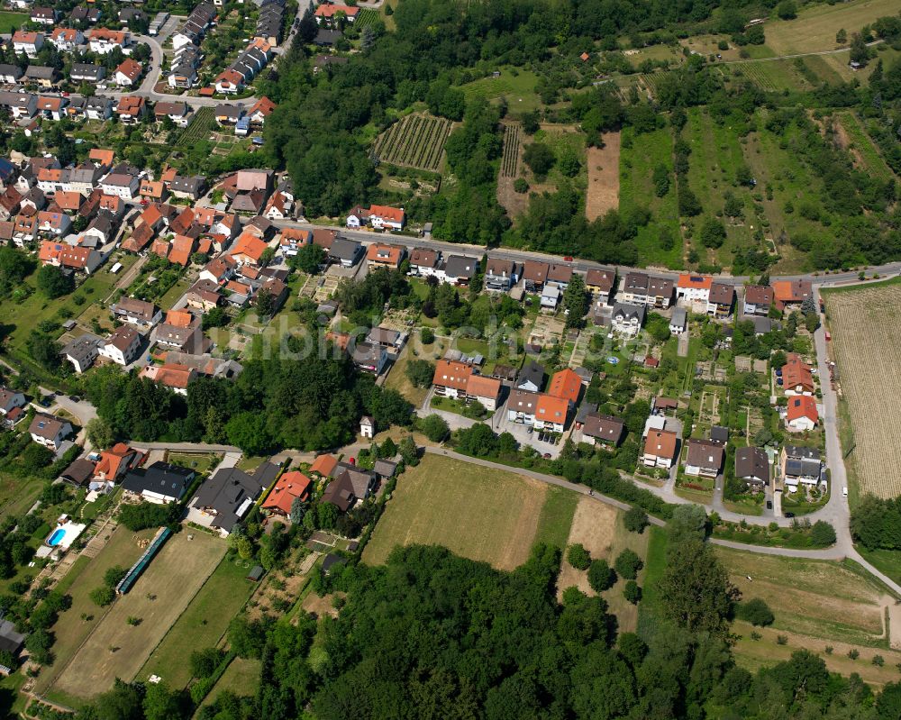 Luftaufnahme Weingarten (Baden) - Wohngebiet der Mehrfamilienhaussiedlung in Weingarten (Baden) im Bundesland Baden-Württemberg, Deutschland