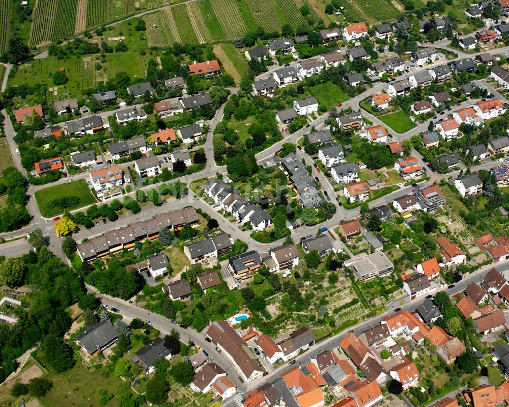 Luftbild Weingarten (Baden) - Wohngebiet der Mehrfamilienhaussiedlung in Weingarten (Baden) im Bundesland Baden-Württemberg, Deutschland