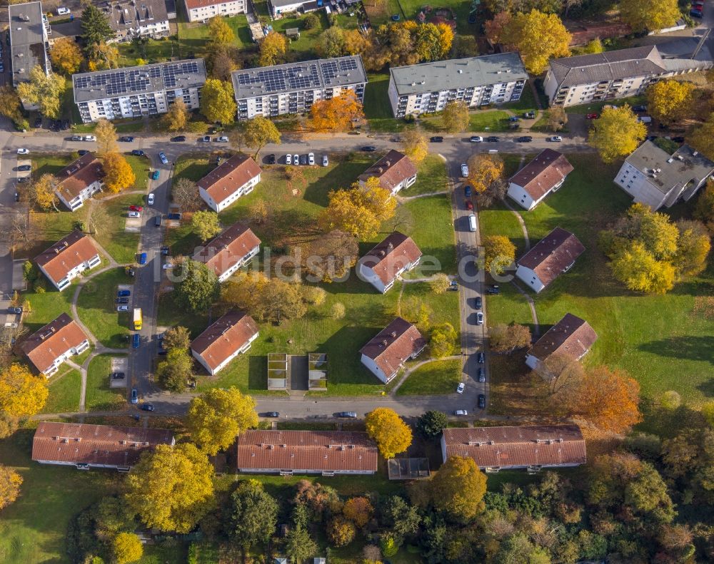 Luftbild Weitmar - Wohngebiet der Mehrfamilienhaussiedlung in Weitmar im Bundesland Nordrhein-Westfalen, Deutschland