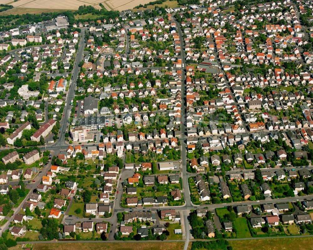 Wieseck aus der Vogelperspektive: Wohngebiet der Mehrfamilienhaussiedlung in Wieseck im Bundesland Hessen, Deutschland