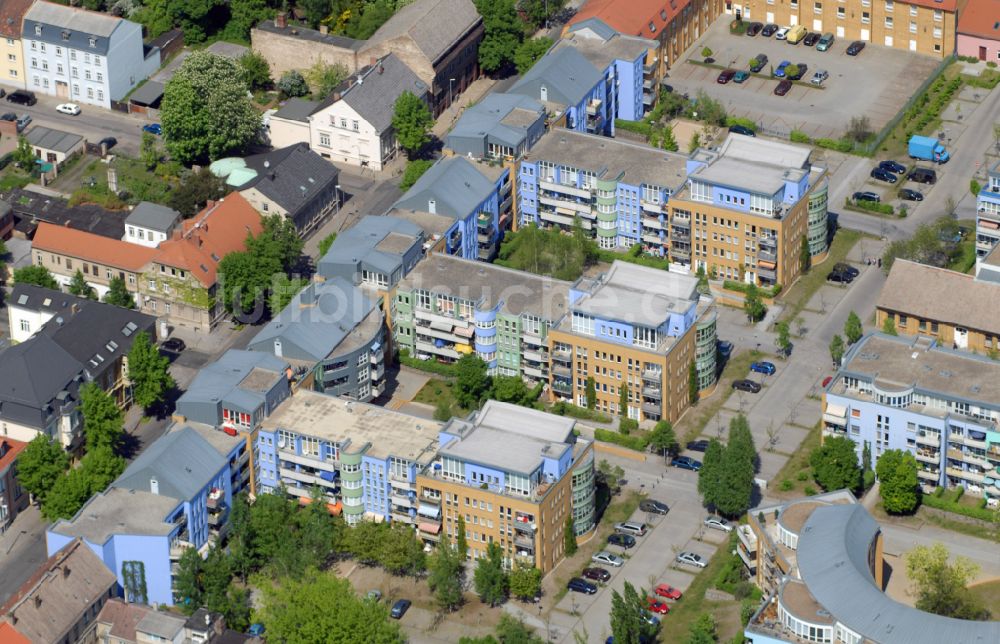 Luftbild Luckenwalde - Wohngebiet der Mehrfamilienhaussiedlung Wohnpark Volltuch in Luckenwalde im Bundesland Brandenburg, Deutschland