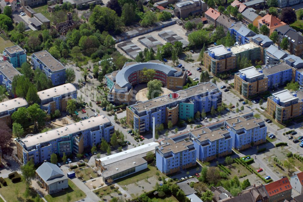 Luftbild Luckenwalde - Wohngebiet der Mehrfamilienhaussiedlung Wohnpark Volltuch in Luckenwalde im Bundesland Brandenburg, Deutschland