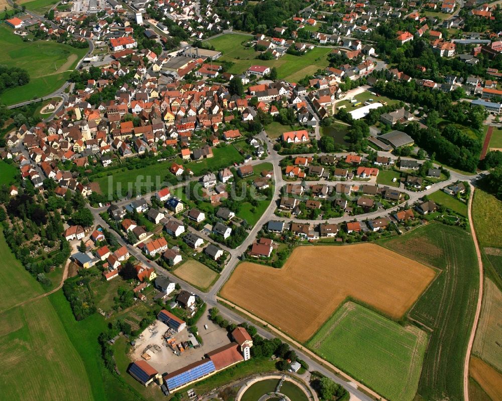 Wolfsau von oben - Wohngebiet der Mehrfamilienhaussiedlung in Wolfsau im Bundesland Bayern, Deutschland