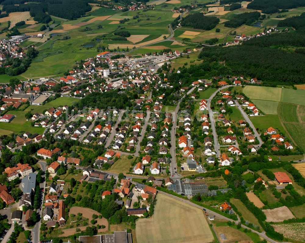 Luftbild Wolfsau - Wohngebiet der Mehrfamilienhaussiedlung in Wolfsau im Bundesland Bayern, Deutschland