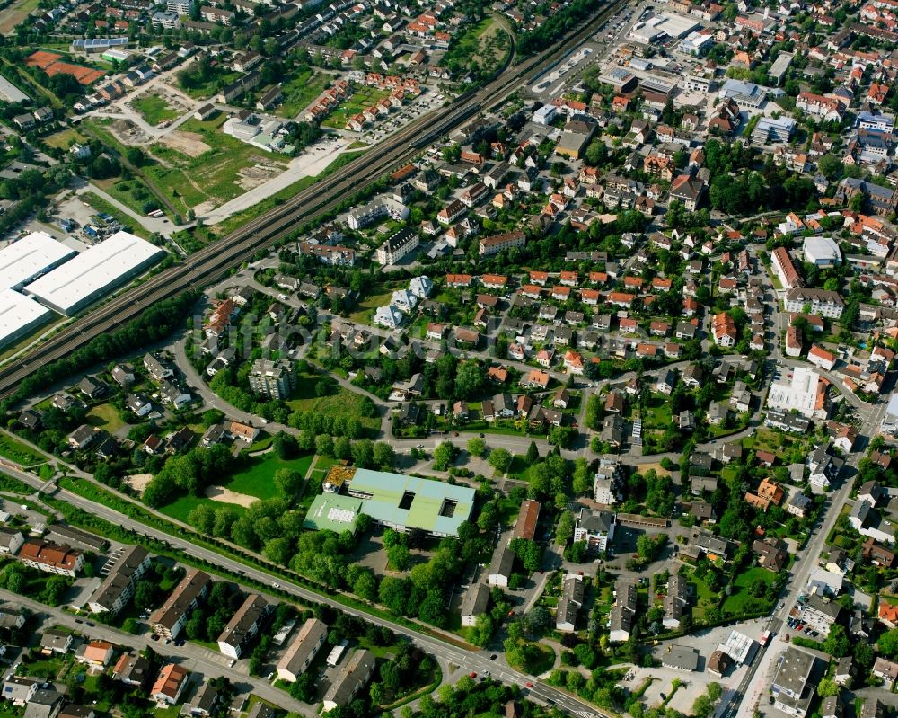 Bühl aus der Vogelperspektive: Wohngebiet - Mischbebauung der Mehr- und Einfamilienhaussiedlung in Bühl im Bundesland Baden-Württemberg, Deutschland