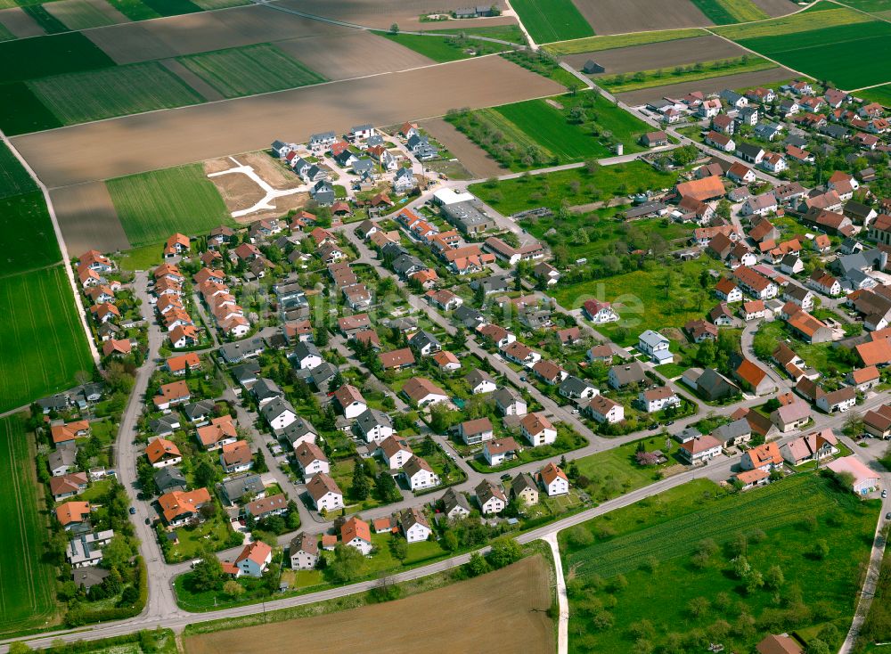 Luftbild Bollingen - Wohngebiet - Mischbebauung der Mehr- und Einfamilienhaussiedlung in Bollingen im Bundesland Baden-Württemberg, Deutschland