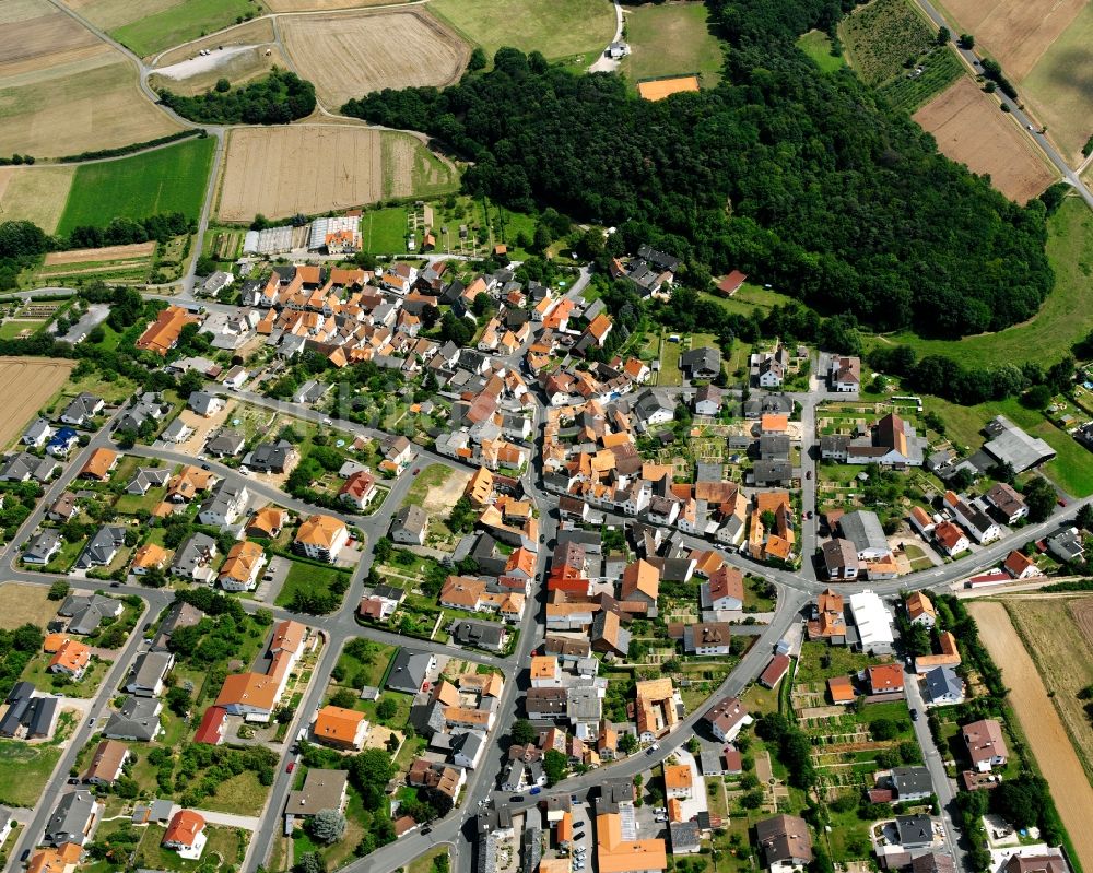 Luftbild Dornholzhausen - Wohngebiet - Mischbebauung der Mehr- und Einfamilienhaussiedlung in Dornholzhausen im Bundesland Hessen, Deutschland