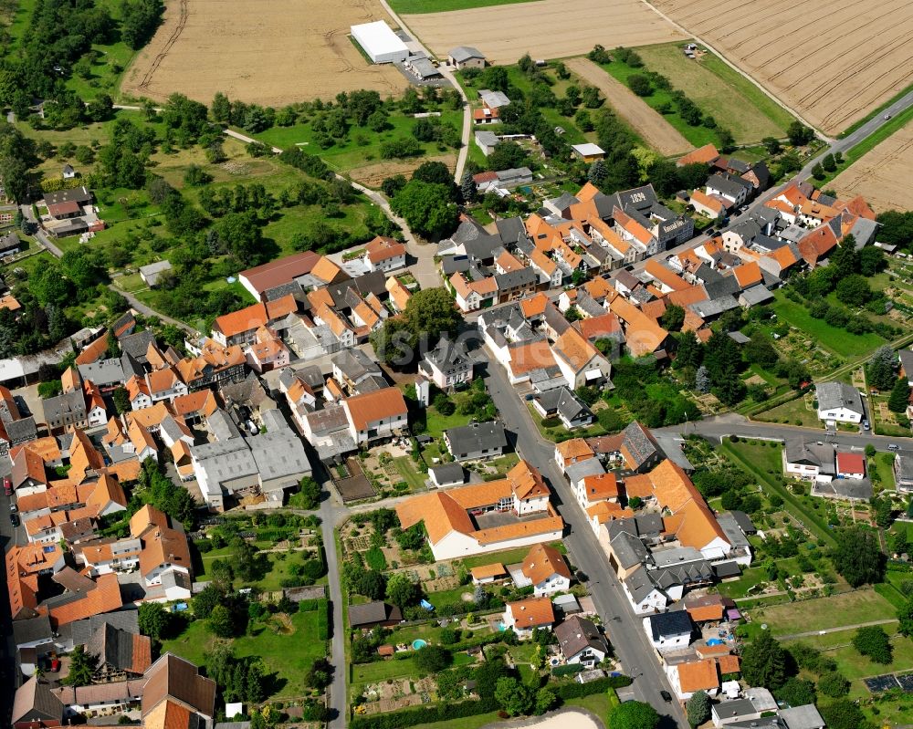 Eberstadt aus der Vogelperspektive: Wohngebiet - Mischbebauung der Mehr- und Einfamilienhaussiedlung in Eberstadt im Bundesland Hessen, Deutschland